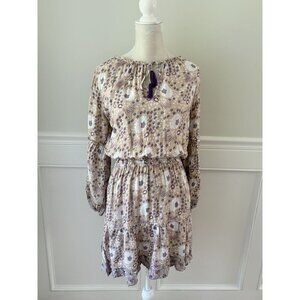 Natalie Martin Maggie Dress Peach Purple S EUC
